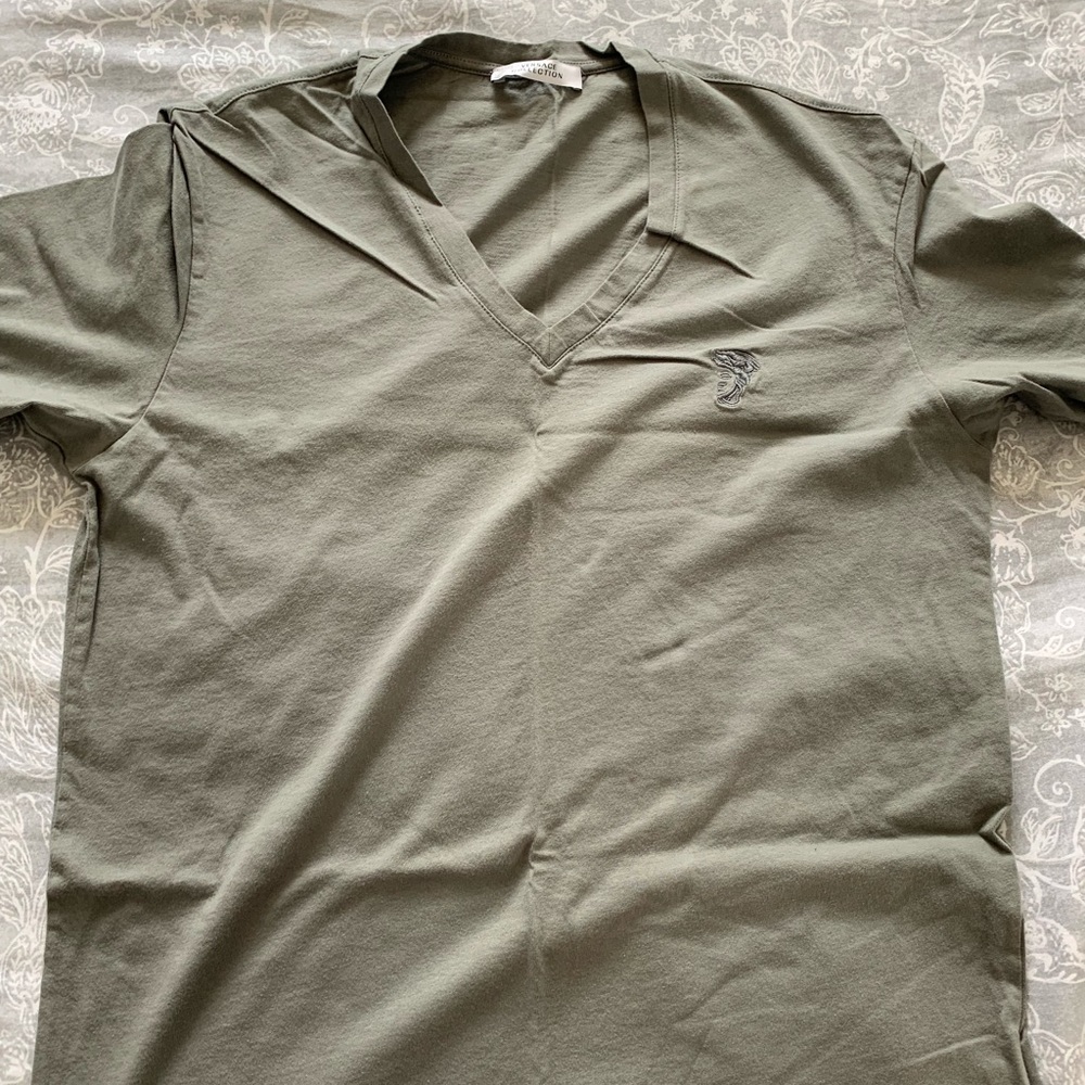 Authentic Versace and Moncler shirts